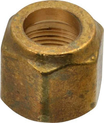Cerro - 3/4" Tube OD, 45° Brass Flared Tube Refrigeration Nut - Compression Ends - Eagle Tool & Supply