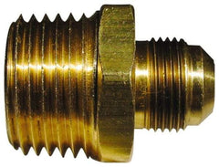 Cerro - 7/8" Tube OD, 45° Brass Flared Tube Male Connector - 3/4 Flare x MIP Ends - Eagle Tool & Supply
