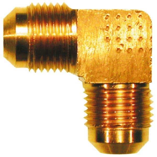 Cerro - 5/8" Tube OD, 45° Brass Flared Tube Union Elbow - Flare x Flare Ends - Eagle Tool & Supply