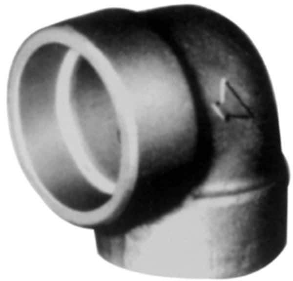 Made in USA - Size 3/8", Class 3,000, Forged Carbon Steel Black Pipe 90° Elbow - 3,000 psi, Socket Weld End Connection - Eagle Tool & Supply