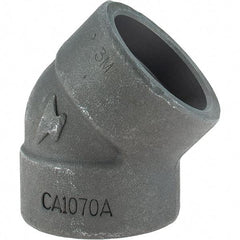 Made in USA - Size 1-1/2", Class 3,000, Forged Carbon Steel Black Pipe 45° Elbow - 925 psi, Socket Weld End Connection - Eagle Tool & Supply