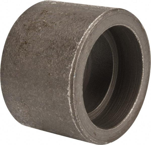Made in USA - Size 1-1/4", Class 3,000, Forged Carbon Steel Black Pipe Coupling - 925 psi, Socket Weld End Connection - Eagle Tool & Supply