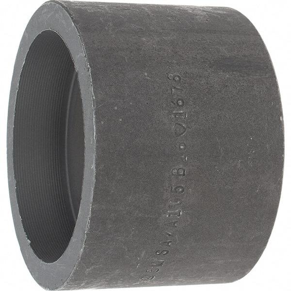 Made in USA - Size 2", Class 3,000, Forged Carbon Steel Black Pipe Coupling - 925 psi, Socket Weld End Connection - Eagle Tool & Supply