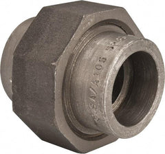 Made in USA - Size 1", Class 3,000, Forged Carbon Steel Black Pipe Union - 925 psi, Socket Weld End Connection - Eagle Tool & Supply