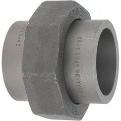 Made in USA - Size 2", Class 3,000, Forged Carbon Steel Black Pipe Union - 925 psi, Socket Weld End Connection - Eagle Tool & Supply