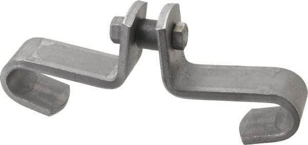 Made in USA - 3/8" Rod Center Beam Clamp - 1,000 Lb Capacity, Carbon Steel - Eagle Tool & Supply