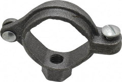 Value Collection - 1" Pipe, 3/8" Rod, Extension Split Pipe Clamp - 180 Lb Capacity, Malleable Iron - Eagle Tool & Supply