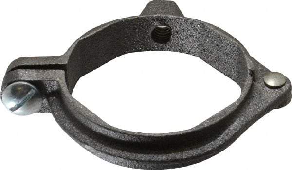 Value Collection - 2" Pipe, 3/8" Rod, Extension Split Pipe Clamp - 180 Lb Capacity, Malleable Iron - Eagle Tool & Supply