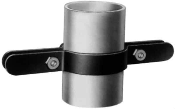 Made in USA - 1-1/4" Pipe, Riser Clamp - Black, 250 Lb Capacity, Carbon Steel - Eagle Tool & Supply