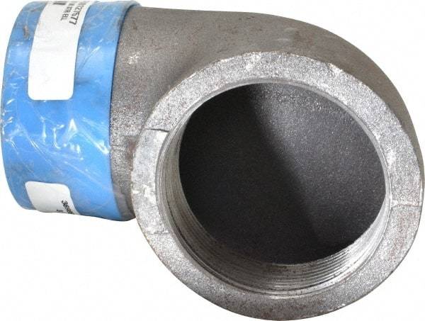 Made in USA - Size 3", Class 150, Malleable Iron Black Pipe 90° Street Elbow - 150 psi, Threaded End Connection - Eagle Tool & Supply