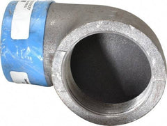 Made in USA - Size 3", Class 150, Malleable Iron Black Pipe 90° Street Elbow - 150 psi, Threaded End Connection - Eagle Tool & Supply