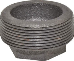 Made in USA - Size 2 x 3/4", Class 150, Malleable Iron Black Pipe Hex Bushing - 150 psi, Threaded End Connection - Eagle Tool & Supply