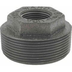 Black Hex Bushing: 2 x 3/4″, 125 psi, Threaded Cast Iron, Black Finish, Class 125