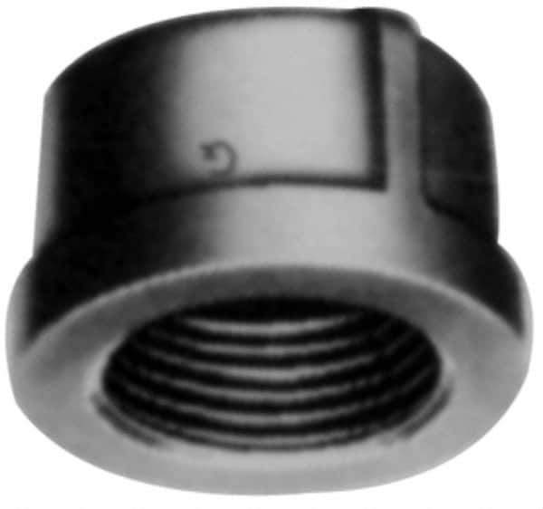 B&K Mueller - Class 150, 1-1/4" Galvanized Pipe End Cap - Threaded, Malleable Iron - Eagle Tool & Supply