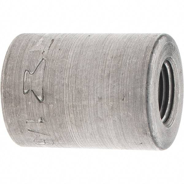Made in USA - Size 1/8", Class 150, Malleable Iron Black Pipe Coupling (Right Hand) - 150 psi, Threaded End Connection - Eagle Tool & Supply