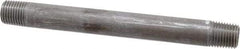 Value Collection - Schedule 40, 1/4" Diam x 5" Long Steel Black Pipe Nipple - Threaded - Eagle Tool & Supply