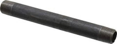 Made in USA - Schedule 40, 3/8" Diam x 5-1/2" Long Steel Black Pipe Nipple - Threaded - Eagle Tool & Supply