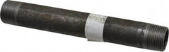 Made in USA - Schedule 40, 3/4" Diam x 7" Long Steel Black Pipe Nipple - Threaded - Eagle Tool & Supply