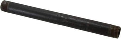 Made in USA - Schedule 40, 3/4" Diam x 11" Long Steel Black Pipe Nipple - Threaded - Eagle Tool & Supply