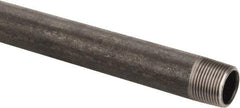 Made in USA - Schedule 40, 3/4" Diam x 24" Long Steel Black Pipe Nipple - Threaded - Eagle Tool & Supply