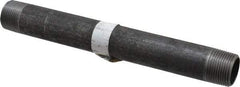 Made in USA - Schedule 40, 1" Diam x 10" Long Steel Black Pipe Nipple - Threaded - Eagle Tool & Supply