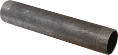 Made in USA - Schedule 40, 2" Diam x 12" Long Steel Black Pipe Nipple - Threaded - Eagle Tool & Supply