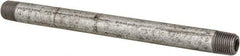 Made in USA - Schedule 40, 3/4 x 30" Galvanized Pipe Nipple - Threaded Steel - Eagle Tool & Supply