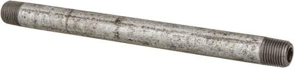 Made in USA - Schedule 40, 1 x 30" Galvanized Pipe Nipple - Threaded Steel - Eagle Tool & Supply