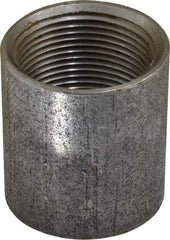 Made in USA - Size 1-1/4", Class 150, Malleable Iron Black Pipe Coupling - 150 psi, Threaded End Connection - Eagle Tool & Supply