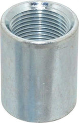 Made in USA - Class 150, 3/4" Galvanized Pipe Coupling - Threaded, Steel - Eagle Tool & Supply