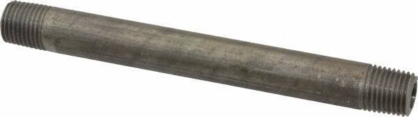 Made in USA - Schedule 80, 1/4" Diam x 5" Long Steel Black Pipe Nipple - Threaded - Eagle Tool & Supply