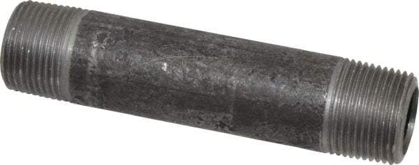 Made in USA - Schedule 80, 3/4" Diam x 4-1/2" Long Steel Black Pipe Nipple - Threaded - Eagle Tool & Supply