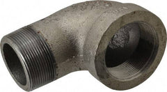 Made in USA - Size 2", Class 300, Malleable Iron Black Pipe 90° Street Elbow - 300 psi, Threaded End Connection - Eagle Tool & Supply