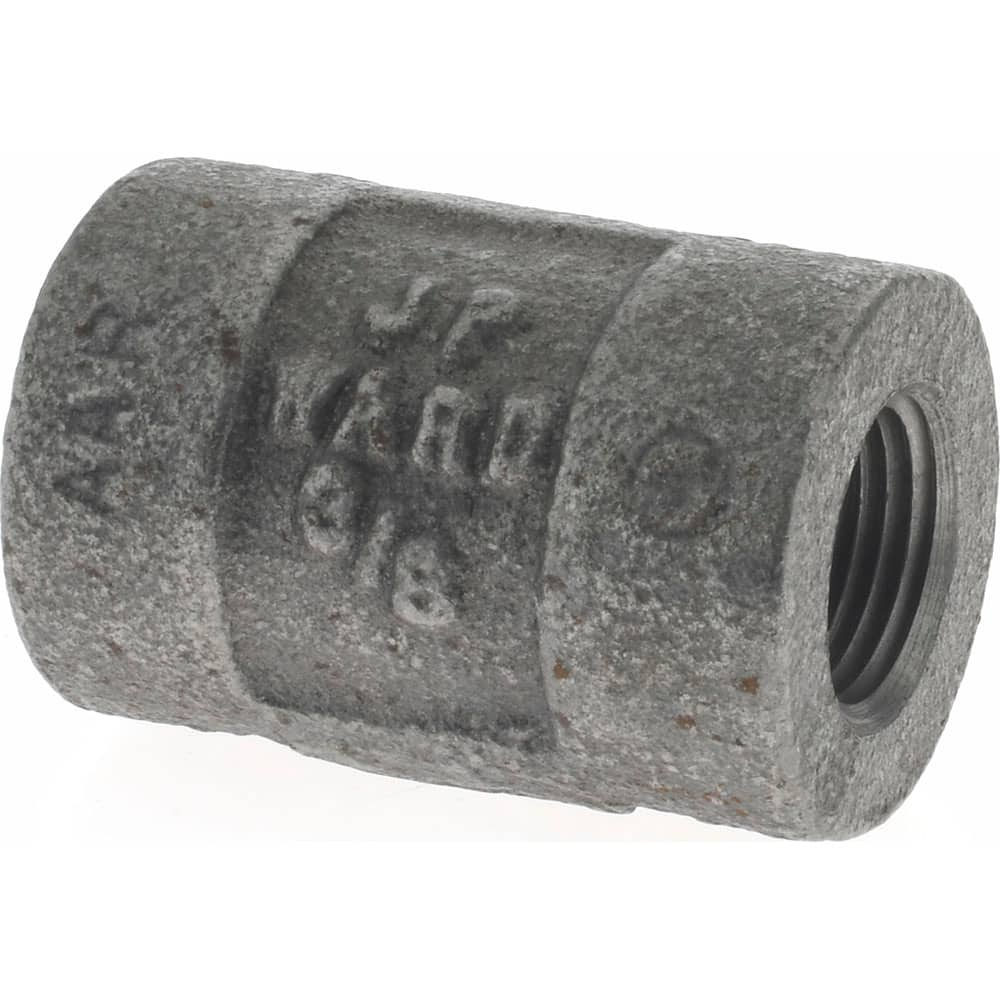 Black Coupling: 3/8″, 300 psi, Threaded Malleable Iron, Black Finish, Class 300