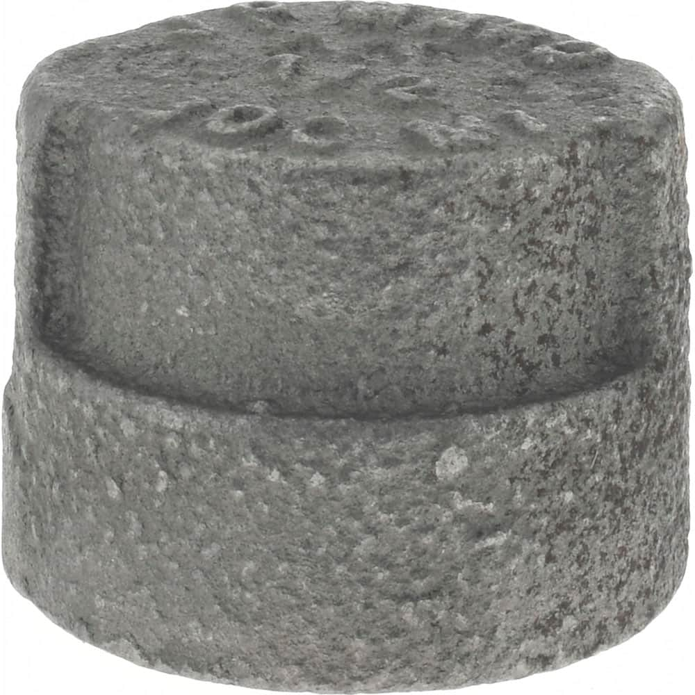 Black Cap: 1/2″, 300 psi, Threaded Malleable Iron, Black Finish, Class 300