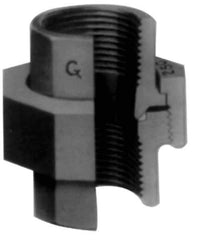 Made in USA - Size 1-1/4", Class 3,000, Forged Carbon Steel Black Pipe Union - 925 psi, Socket Weld End Connection - Eagle Tool & Supply