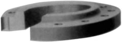Made in USA - 3" Pipe, 8-1/4" OD, 1-9/16" Hub Length, Iron Threaded Pipe Flange - 4-5/8" Across Bolt Hole Centers, 7/8" Bolt Hole, 175 psi, Class 250 - Eagle Tool & Supply