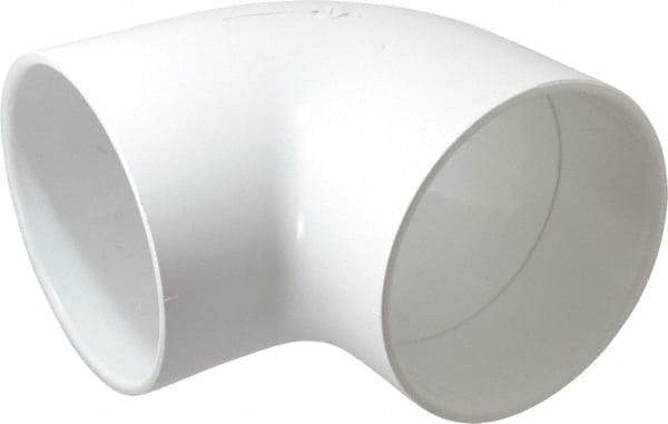 Value Collection - 6" PVC Plastic Pipe 90° Elbow - Schedule 40, Slip x Slip End Connections - Eagle Tool & Supply