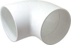 Value Collection - 6" PVC Plastic Pipe 90° Elbow - Schedule 40, Slip x Slip End Connections - Eagle Tool & Supply