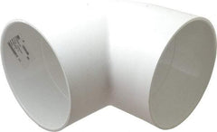 Value Collection - 8" PVC Plastic Pipe 90° Elbow - Schedule 40, Slip x Slip End Connections - Eagle Tool & Supply