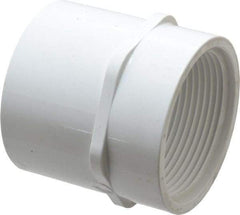 Value Collection - 2-1/2" PVC Plastic Pipe Female Adapter - Schedule 40, Slip x FIPT End Connections - Eagle Tool & Supply