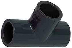 Value Collection - 6" PVC Plastic Pipe Tee - Schedule 80, Slip x Slip x Slip End Connections - Eagle Tool & Supply