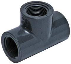 Value Collection - 2-1/2" CPVC Plastic Pipe Tee - Schedule 80, FIPT x FIPT x FIPT End Connections - Eagle Tool & Supply