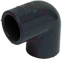 Value Collection - 8" PVC Plastic Pipe 90° Elbow - Schedule 80, Slip x Slip End Connections - Eagle Tool & Supply