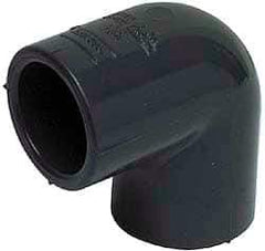 Value Collection - 8" PVC Plastic Pipe 90° Elbow - Schedule 80, Slip x Slip End Connections - Eagle Tool & Supply