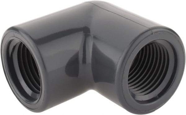 Value Collection - 1/2" PVC Plastic Pipe 90° Elbow - Schedule 80, FIPT x FIPT End Connections - Eagle Tool & Supply