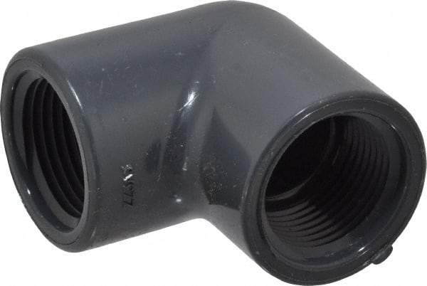 Value Collection - 3/4" PVC Plastic Pipe 90° Elbow - Schedule 80, FIPT x FIPT End Connections - Eagle Tool & Supply