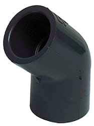 Value Collection - 4" CPVC Plastic Pipe 45° Elbow - Schedule 80, FIPT x FIPT End Connections - Eagle Tool & Supply