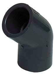Value Collection - 4" CPVC Plastic Pipe 45° Elbow - Schedule 80, FIPT x FIPT End Connections - Eagle Tool & Supply