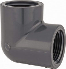 Value Collection - 1" PVC Plastic Pipe 90° Elbow - Schedule 80, FIPT x FIPT End Connections - Eagle Tool & Supply